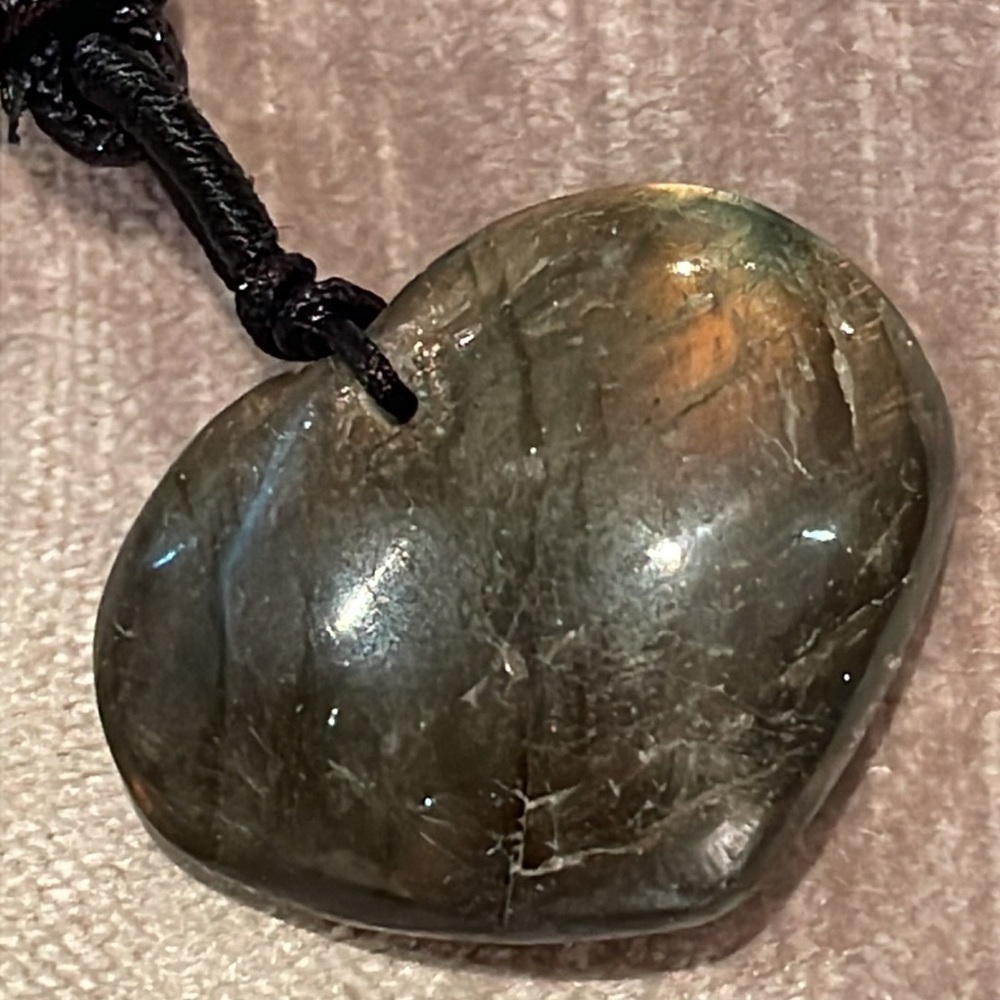 Labradorite Heart Necklace